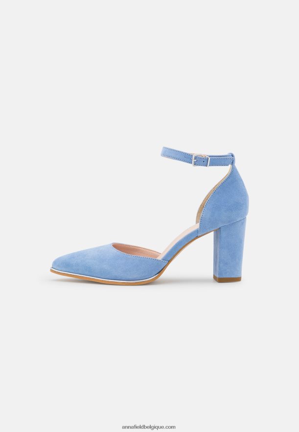 femmes talons classiques en cuir bleu clair Anna FieldNHH26B1607