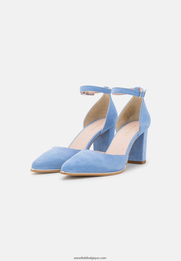 femmes talons classiques en cuir bleu clair Anna FieldNHH26B1607