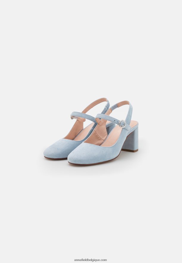 femmes talons classiques en cuir bleu clair Anna FieldNHH26B1659