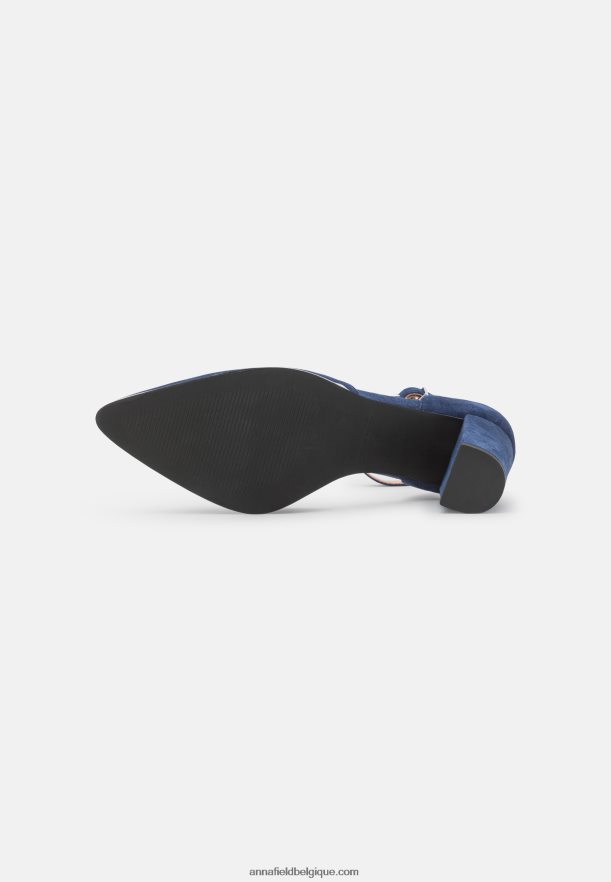 femmes talons classiques en cuir bleu foncé Anna FieldNHH26B1633