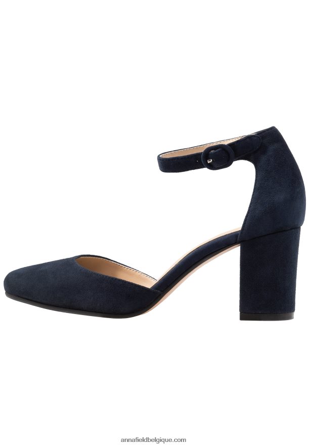 femmes talons classiques en cuir bleu foncé Anna FieldNHH26B1640