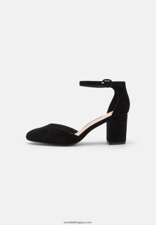 femmes talons classiques en cuir noir Anna FieldNHH26B1653