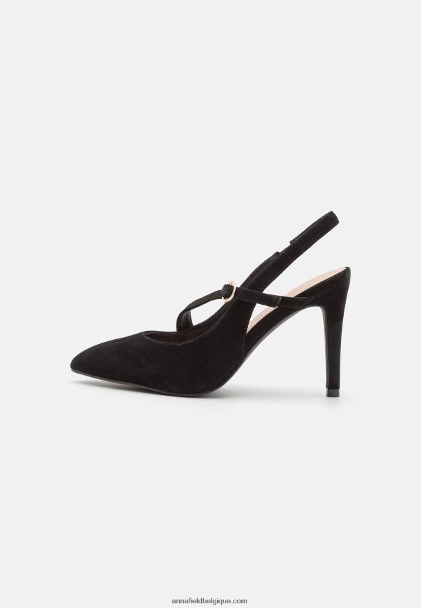 femmes talons classiques en cuir noir Anna FieldNHH26B1699