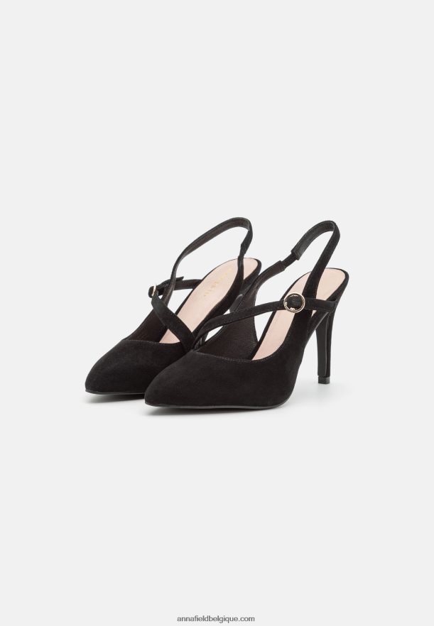femmes talons classiques en cuir noir Anna FieldNHH26B1699