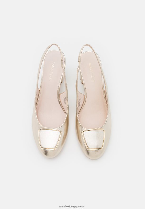 femmes talons classiques en cuir or Anna FieldNHH26B1630