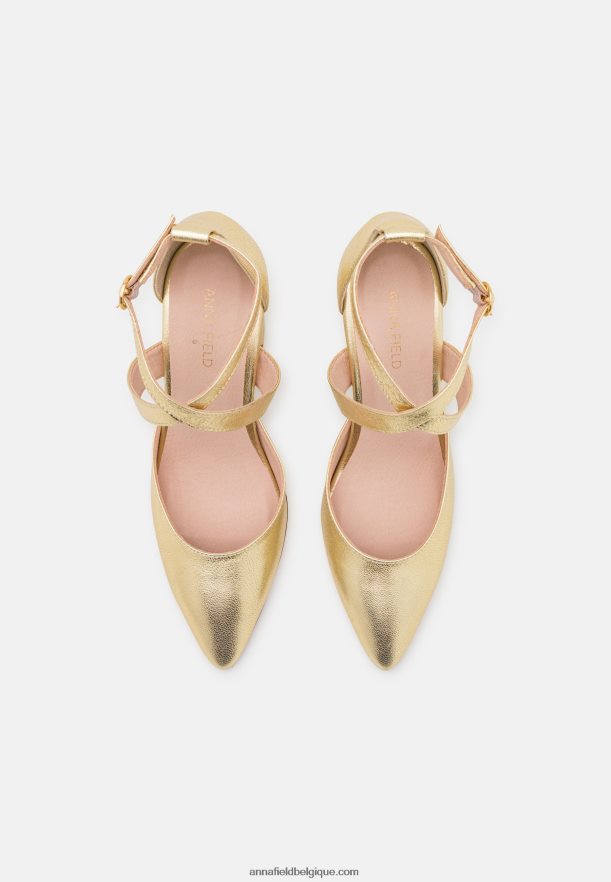 femmes talons classiques en cuir or Anna FieldNHH26B1639