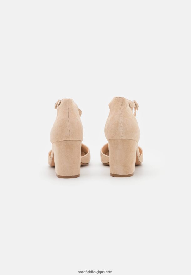 femmes talons classiques en cuir rose clair Anna FieldNHH26B1609