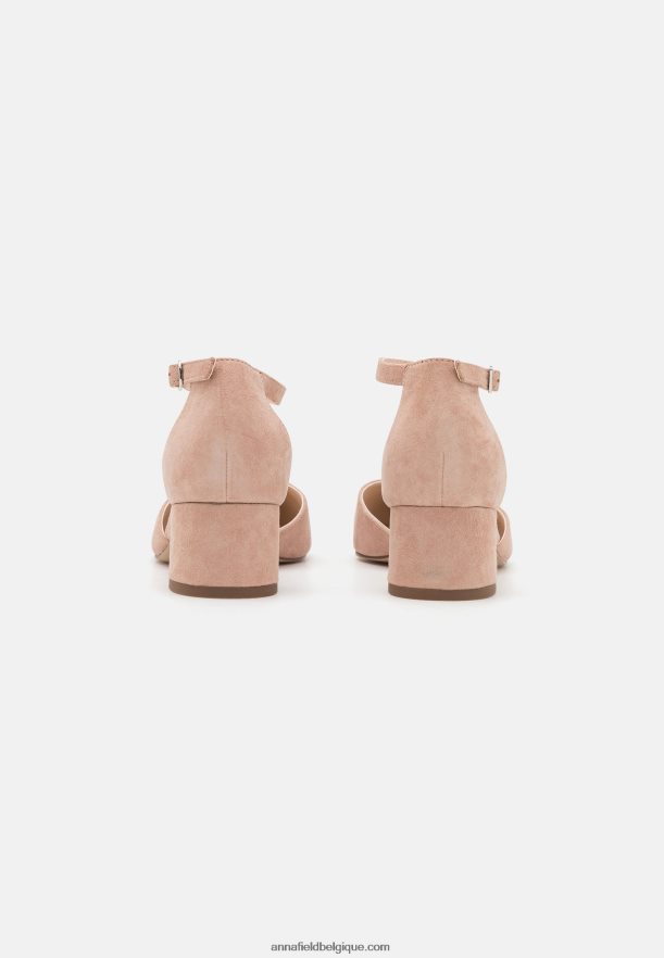 femmes talons classiques en cuir rose clair Anna FieldNHH26B1666