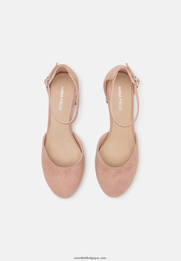 femmes talons classiques en cuir rose clair Anna FieldNHH26B1666