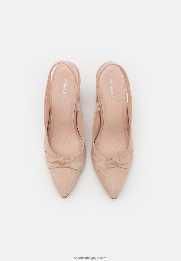 femmes talons classiques en cuir rose clair Anna FieldNHH26B1671