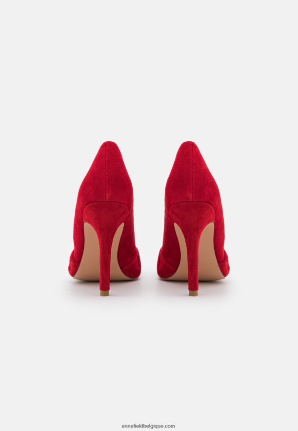 femmes talons classiques en cuir rouge foncé Anna FieldNHH26B1669