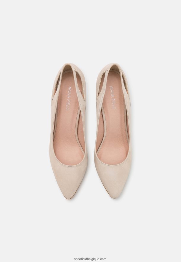 femmes talons hauts en cuir 1gris clair Anna FieldNHH26B1774