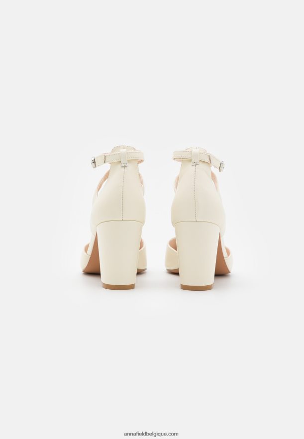 femmes talons hauts en cuir blanc Anna FieldNHH26B1635