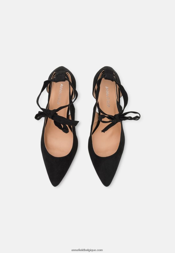 femmes talons à lacets noirs Anna FieldNHH26B1772