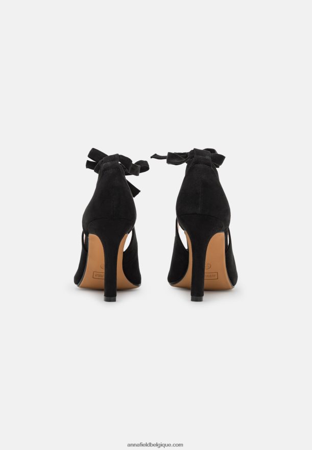 femmes talons à lacets noirs Anna FieldNHH26B1772