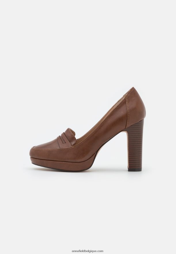 femmes talons plateforme cognac Anna FieldNHH26B1742