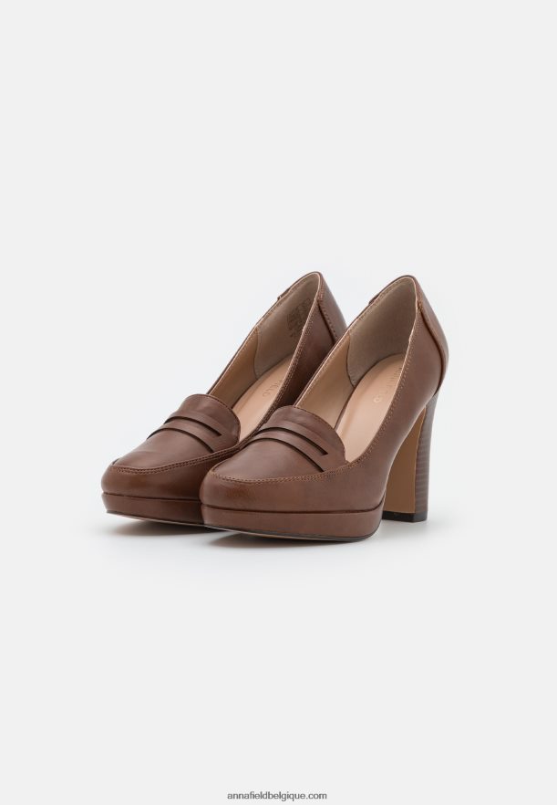 femmes talons plateforme cognac Anna FieldNHH26B1742