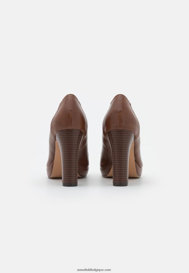 femmes talons plateforme cognac Anna FieldNHH26B1742