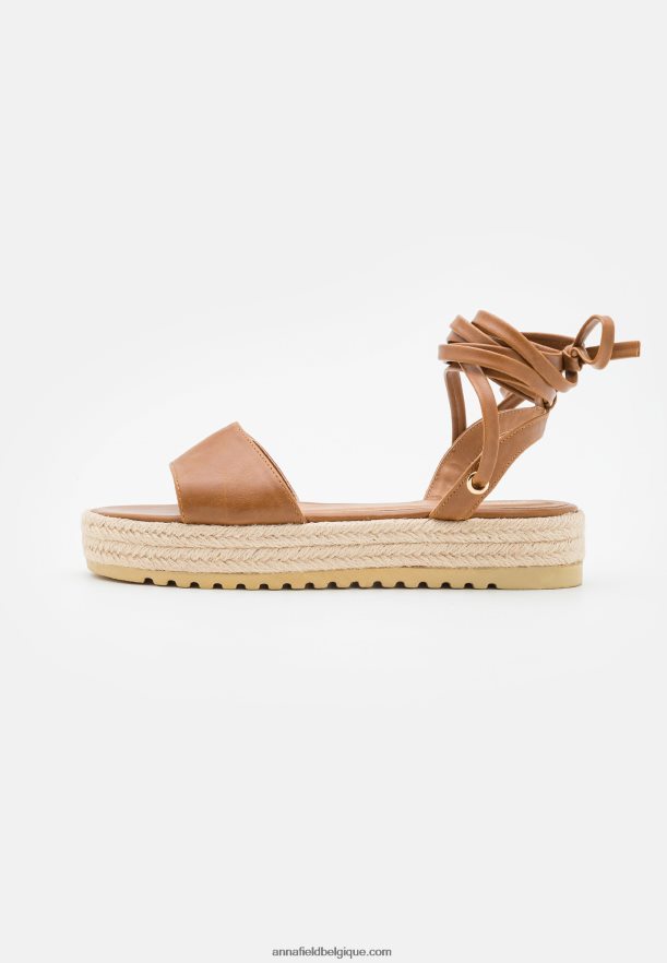 femmes espadrilles cognac Anna FieldNHH26B1584