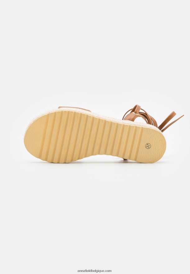 femmes espadrilles cognac Anna FieldNHH26B1584