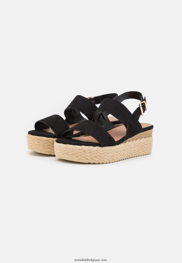 femmes espadrilles noires Anna FieldNHH26B1482