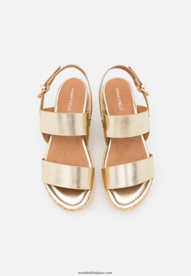 femmes espadrilles or Anna FieldNHH26B1481