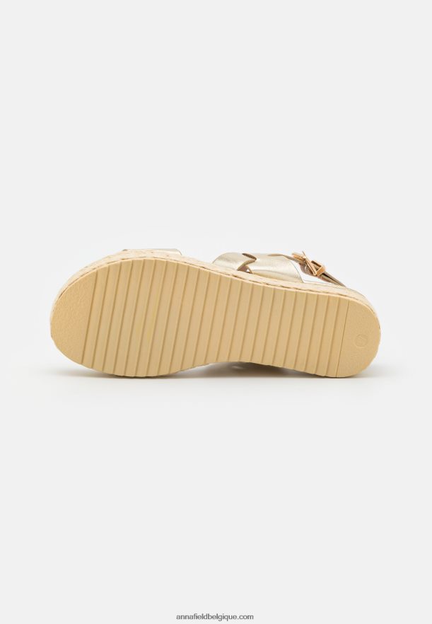 femmes espadrilles or Anna FieldNHH26B1481