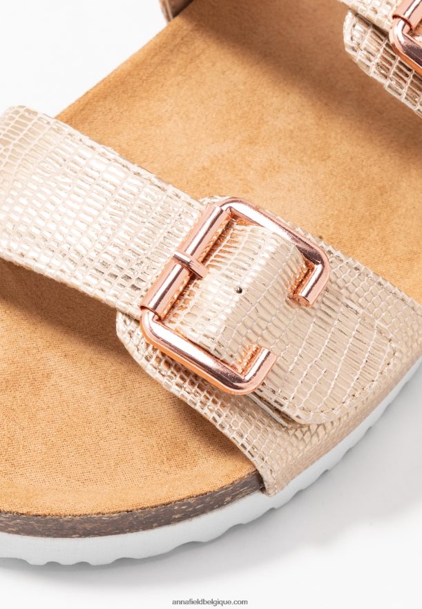 femmes pantoufles or rose Anna FieldNHH26B1865