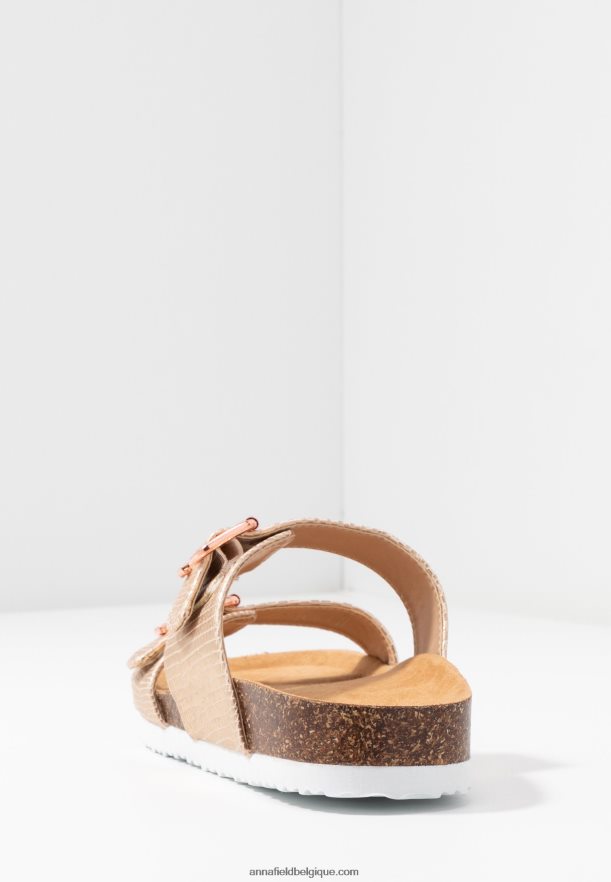 femmes pantoufles or rose Anna FieldNHH26B1865