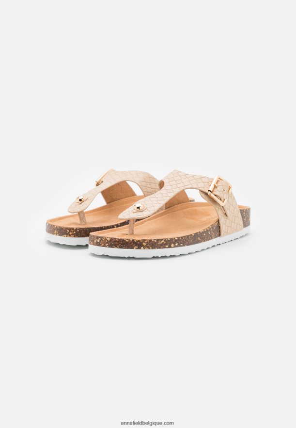 femmes sandales à barre en T beige Anna FieldNHH26B1539