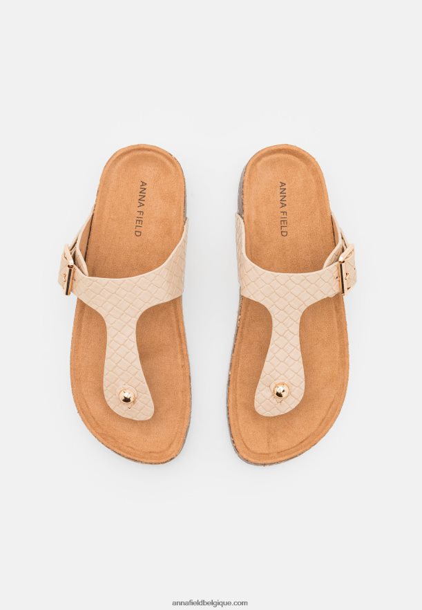 femmes sandales à barre en T beige Anna FieldNHH26B1539