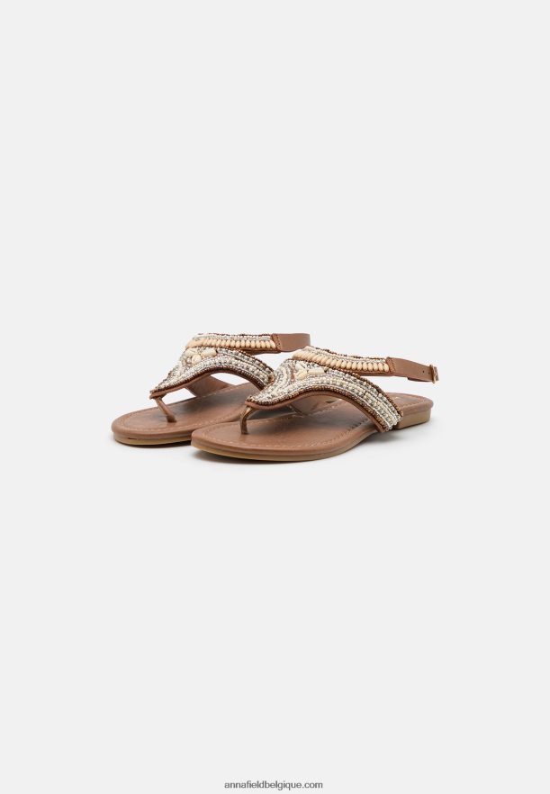 femmes sandales à barre en T beige Anna FieldNHH26B1540