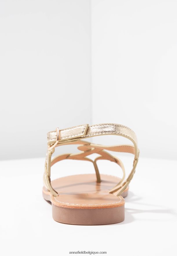 femmes sandales à barre en T dorées Anna FieldNHH26B1499