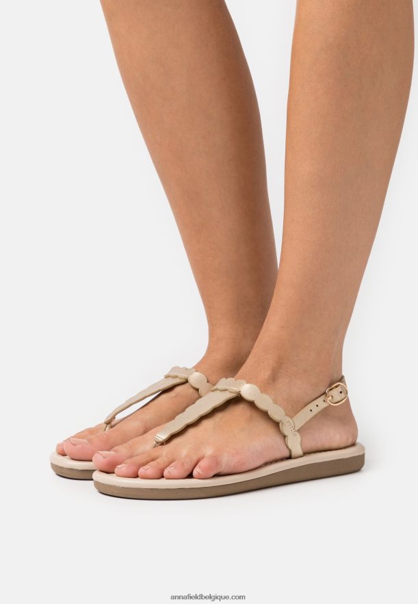 femmes sandales à barre en T dorées Anna FieldNHH26B1518