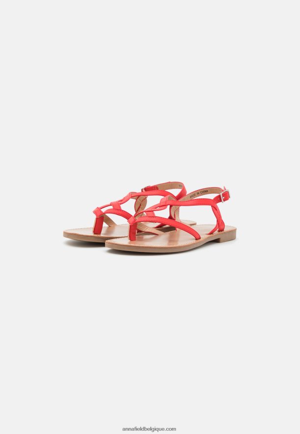 femmes sandales à barre en T rouge Anna FieldNHH26B1525
