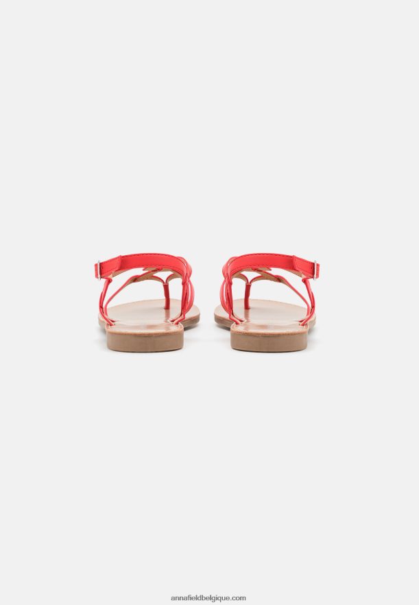 femmes sandales à barre en T rouge Anna FieldNHH26B1525