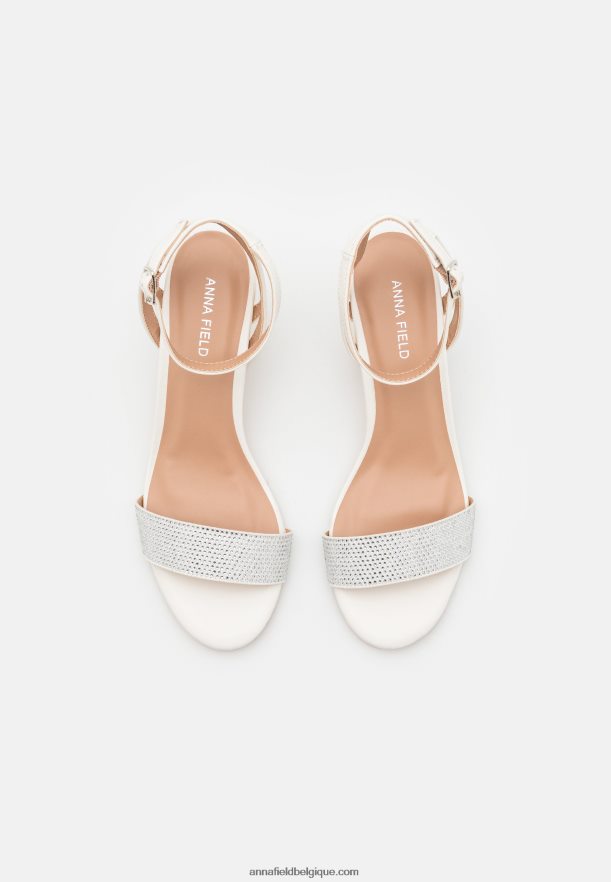 femmes sandales blanches Anna FieldNHH26B1404
