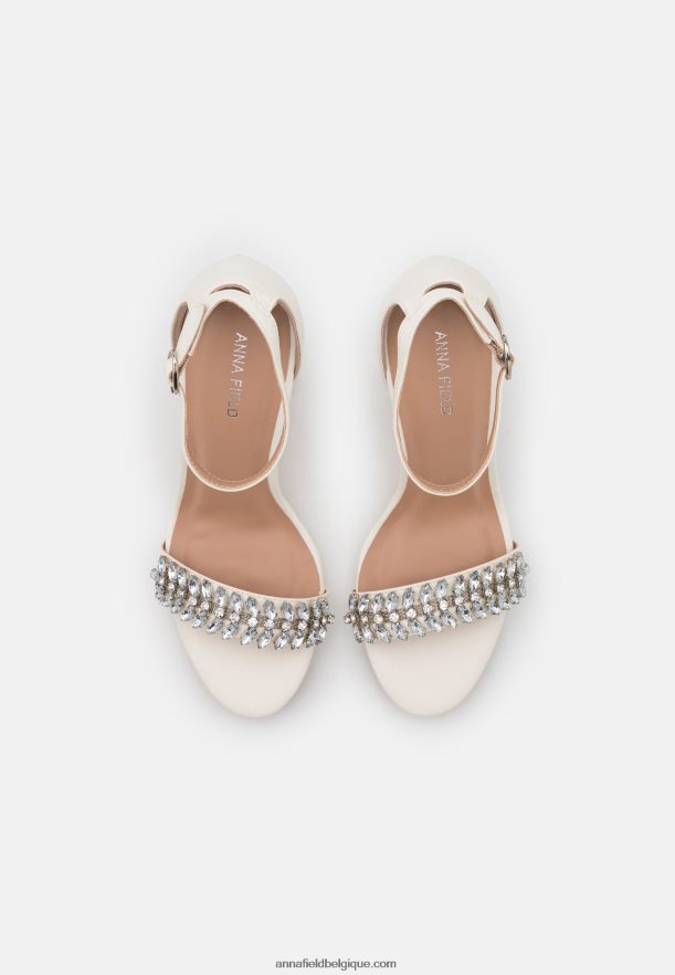femmes sandales blanches à talons hauts Anna FieldNHH26B1341
