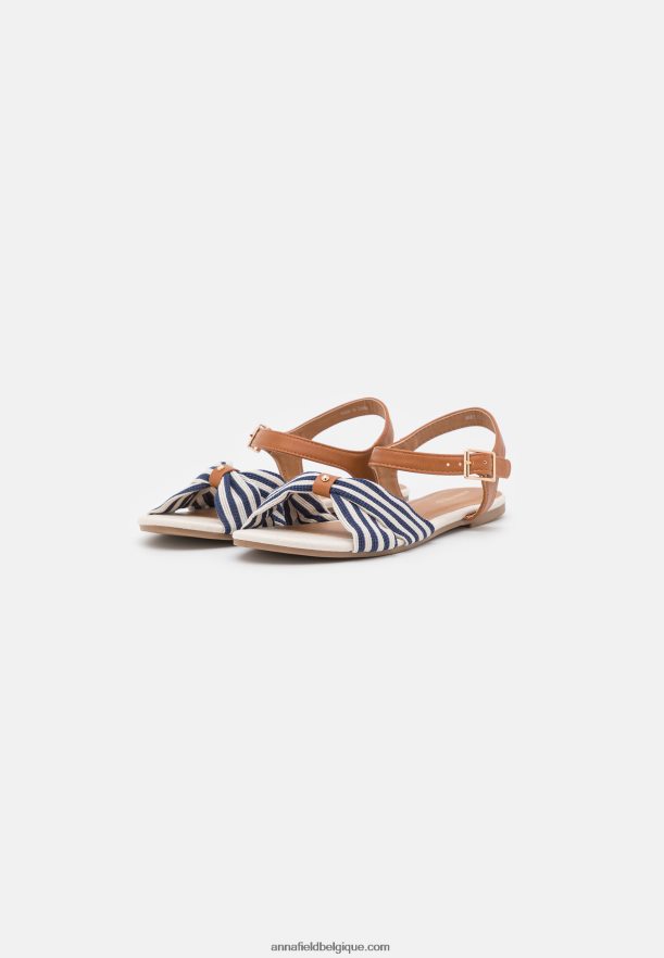 femmes sandales cognac/bleu foncé Anna FieldNHH26B1290