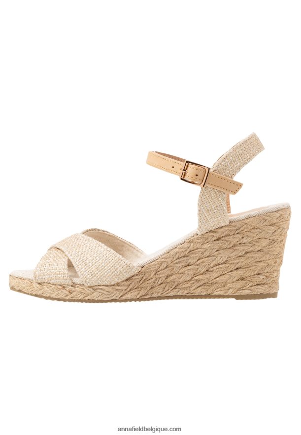 femmes sandales compensées beiges Anna FieldNHH26B1449