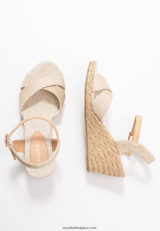 femmes sandales compensées beiges Anna FieldNHH26B1449