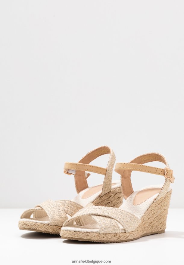 femmes sandales compensées beiges Anna FieldNHH26B1449