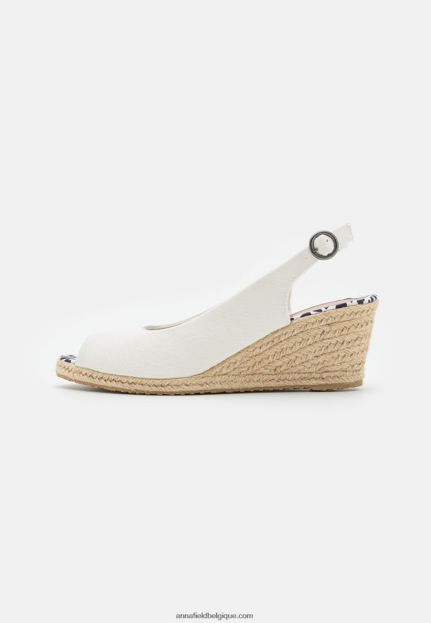 femmes sandales compensées blanches Anna FieldNHH26B1492