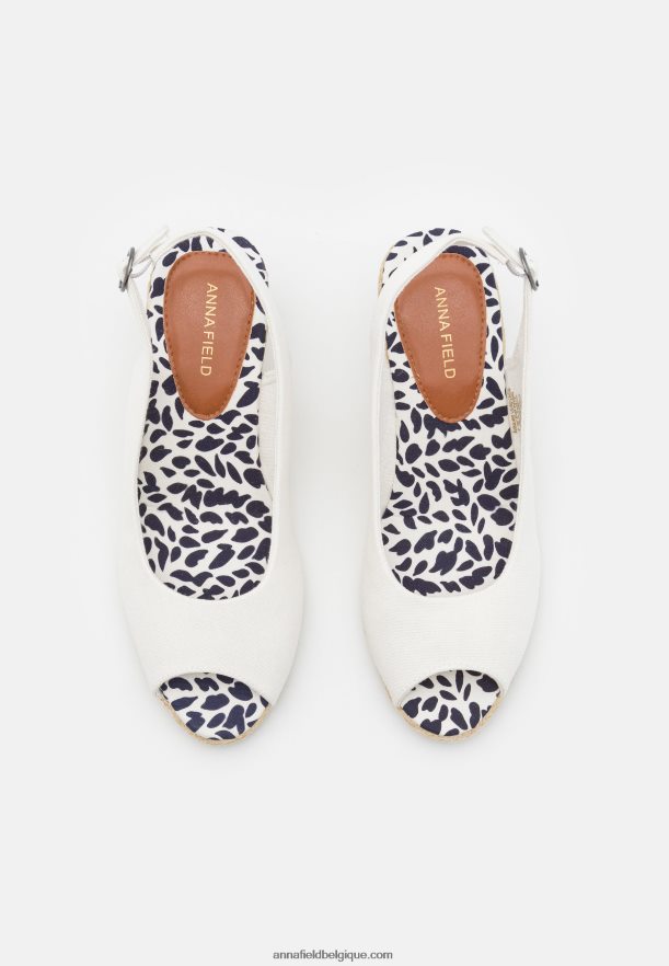 femmes sandales compensées blanches Anna FieldNHH26B1492