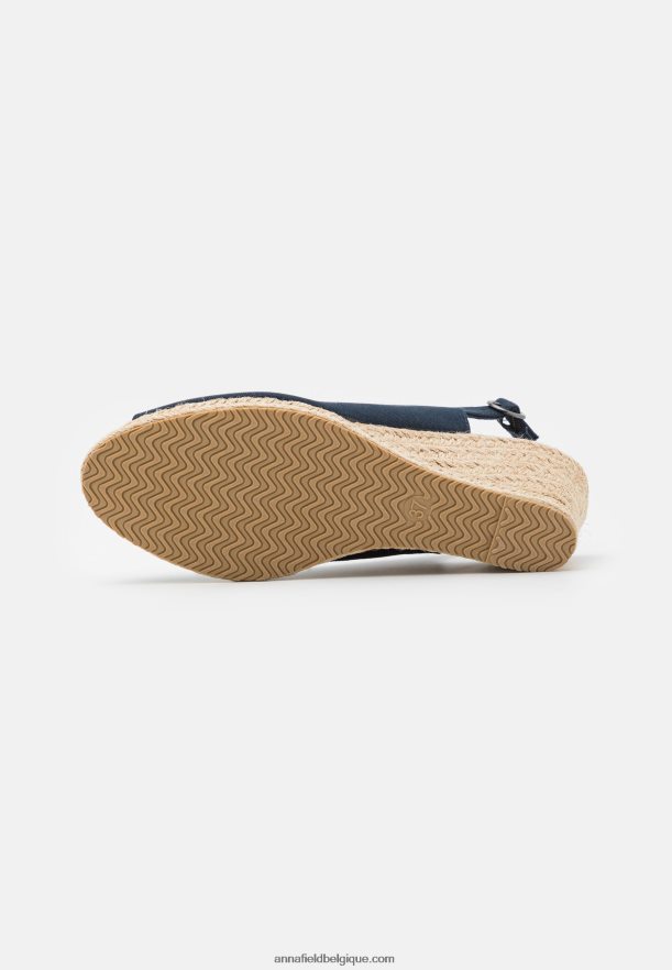 femmes sandales compensées bleu foncé Anna FieldNHH26B1473