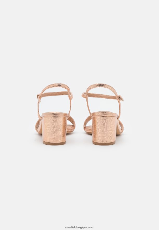 femmes sandales couleur or rose Anna FieldNHH26B1254