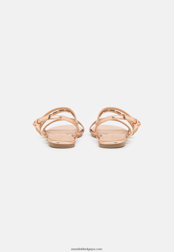 femmes sandales couleur or rose Anna FieldNHH26B1313
