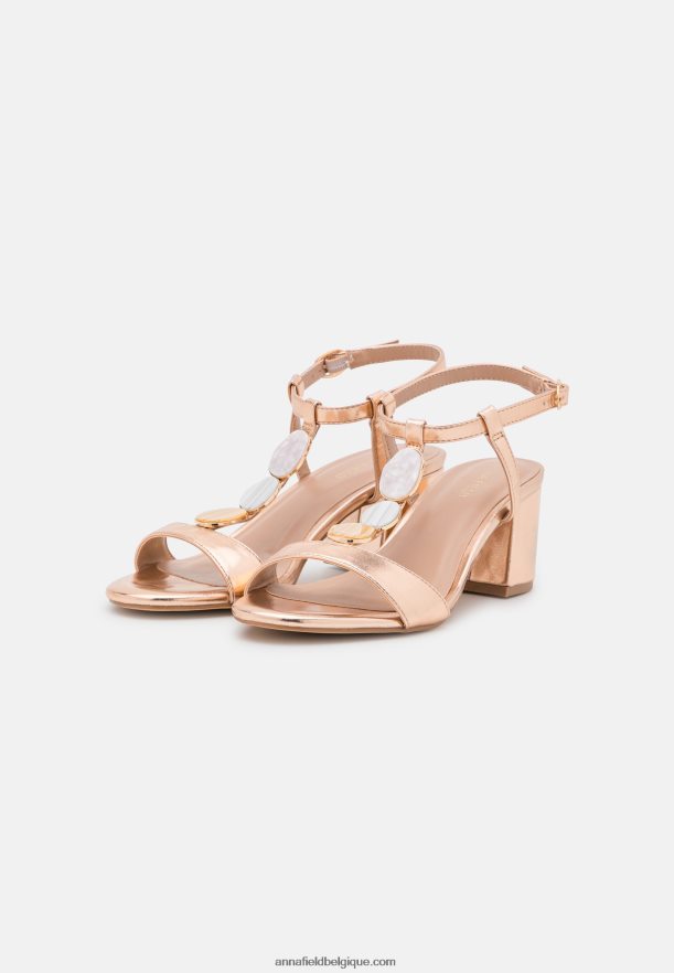 femmes sandales couleur or rose Anna FieldNHH26B1345