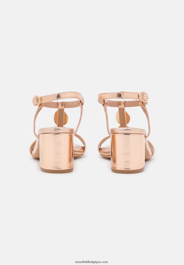 femmes sandales couleur or rose Anna FieldNHH26B1345