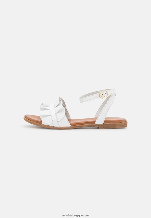 femmes sandales en cuir blanc Anna FieldNHH26B1262